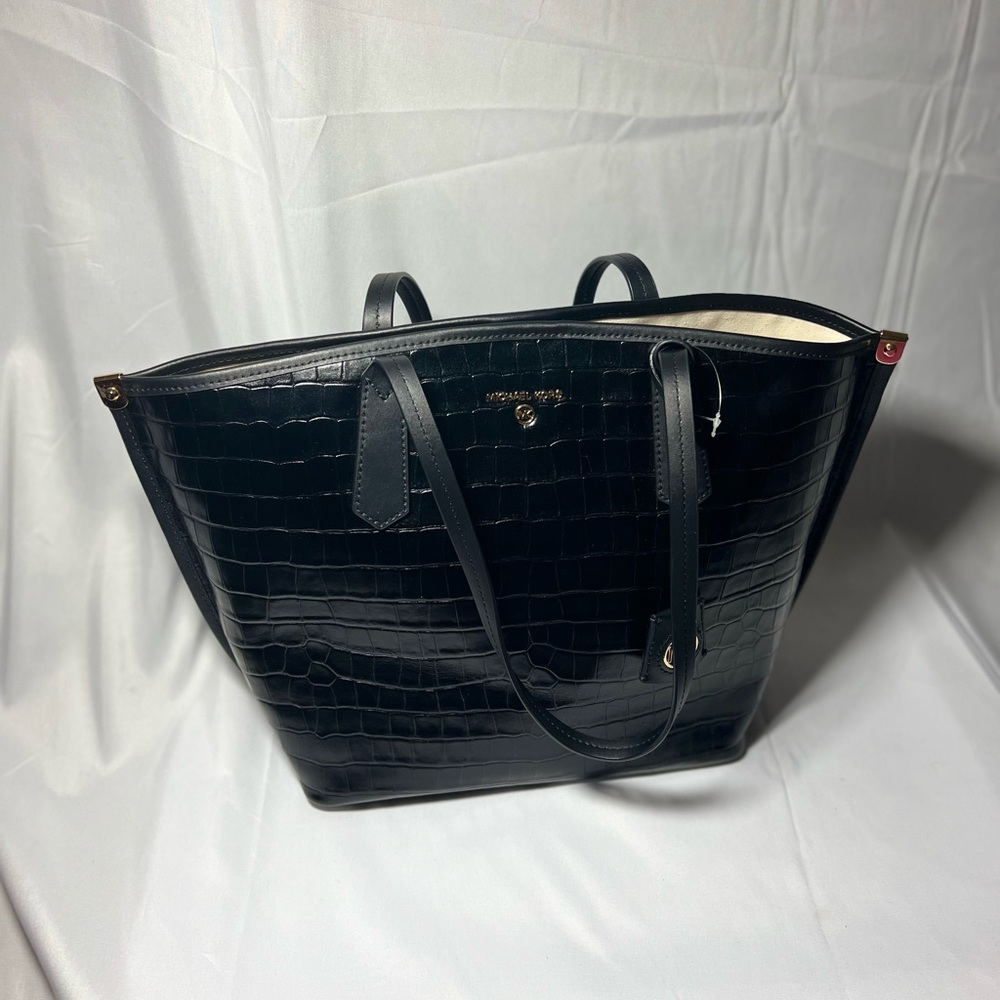 Michael Kors Jane Embossed large Tote Leather Bag